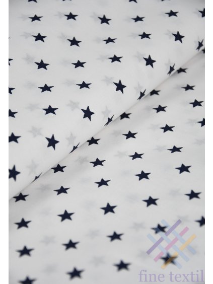 Bavlna Navy stars bavlna Navy stars